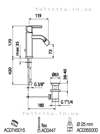 Webert AS840101.015 Купить Webert фото цена схема смесителя