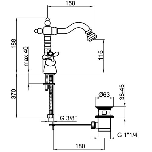 Webert OT710401.017 Купить Webert фото цена схема смесителя
