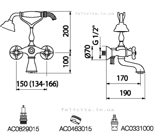 Webert OT720201.065 Купить Webert фото цена схема смесителя