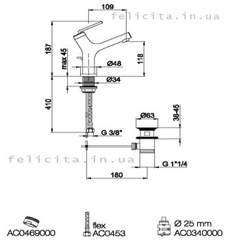 Webert  YP830101.015     Купить Webert  фото цена схема смесителя