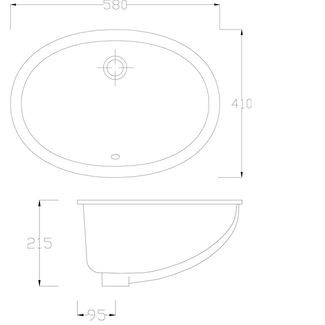 Техническая схема Artceram встроенный умывальник L01 58х41 см коллекция Diana фото цвет цена грн доставка описание