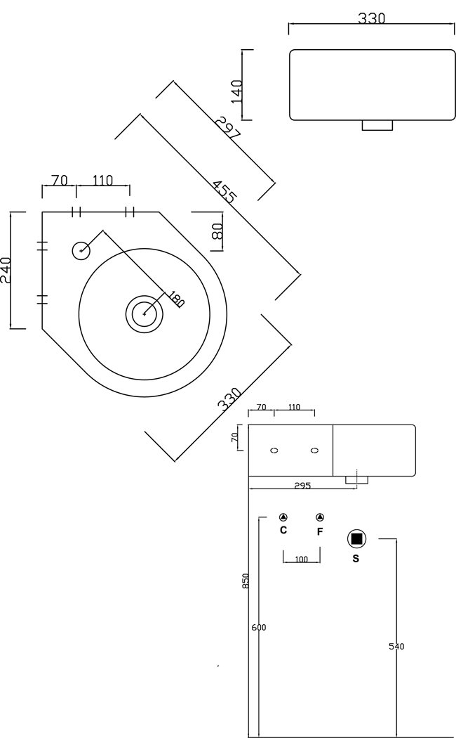 Схема Artceram подвесной умывальник L650 34х47 см коллекция Modula Техническая схема Artceram подвесной умывальник L650 34х47 см коллекция Modula фото цвет цена грн доставка описание