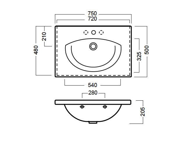 Схема Hatria подвесной умывальник Y0HR 750х500 мм Susan Техническая схема Hatria подвесной умывальник YOHR 750х500 мм Susan фото цвет цена грн доставка описание