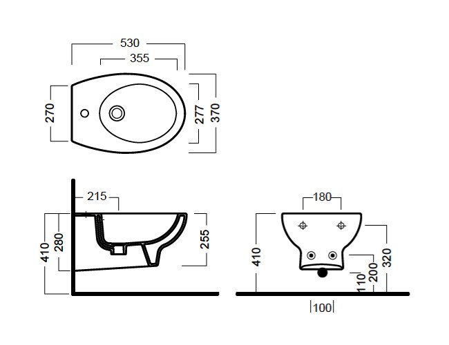 Схема Hatria биде подвесное YXBT 370х530 мм Erika Pro Техническая схема Hatria биде подвесное YXBT 370х530 мм Erika Pro фото цвет цена грн доставка описание