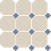 Topcer керамогранитный ковер White Octagon / Blue Cobait Dots - фото, изображение товара в интернет-магазине Felicita-crimea.ru, Симферополь, Крым