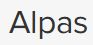 Alpas
