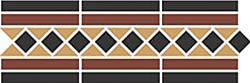 Бордюр керамический Border GUILFORD 2 Strip Stand.(Dot14, Tr.1/2 21, Strip 20+14) 42х14,5 см - фото, изображение товара в интернет-магазине Felicita-crimea.ru, Симферополь, Крым