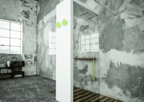 Уникальный душ со встроенным полотенцесушителем Brandoni