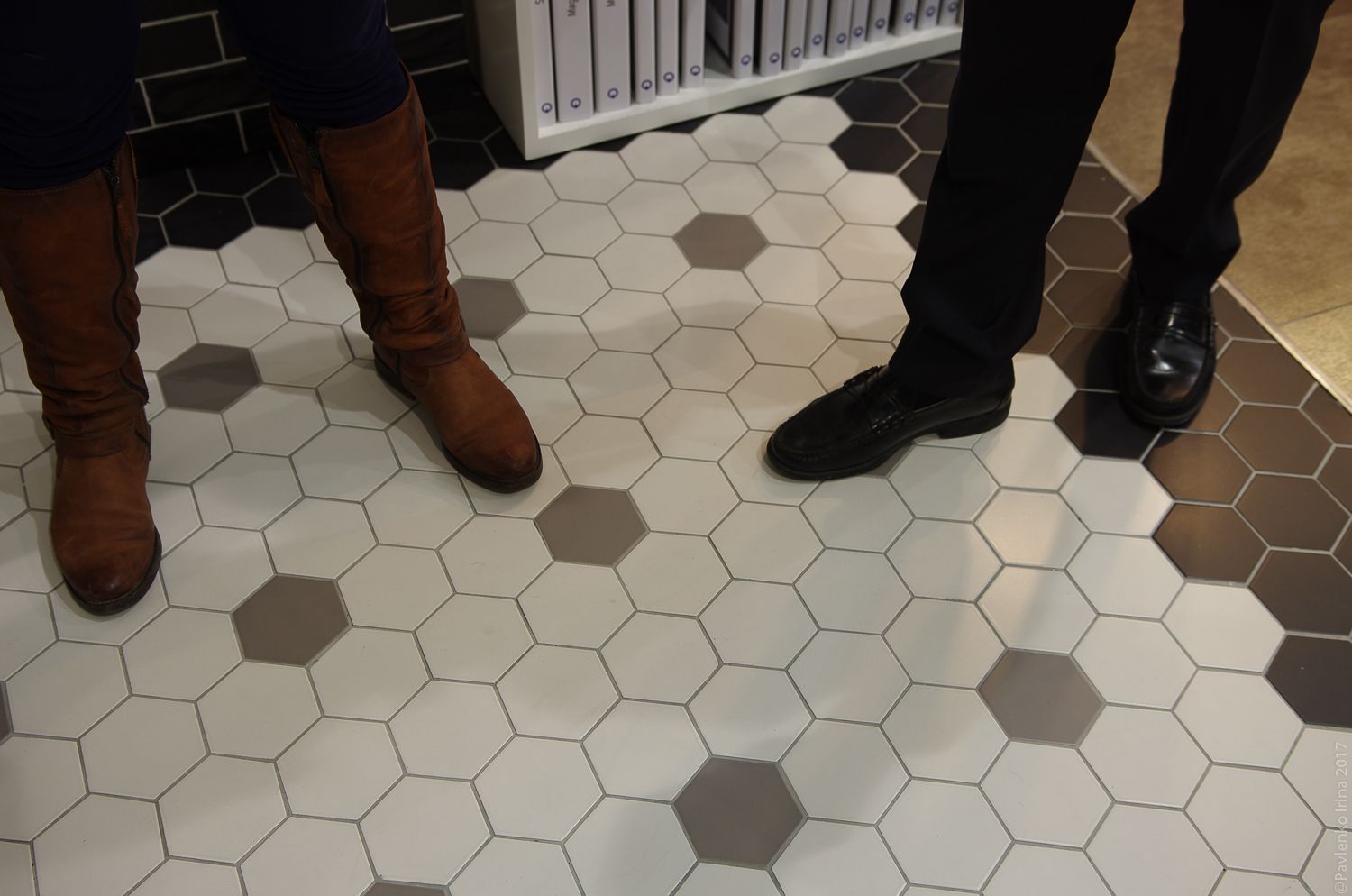 Черно-белые гексагоны