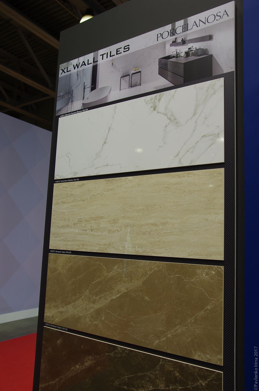 Мраморная коллекция Porselanosa большого формата 45х120, название коллекции прямо указывает на её размер XL Wall Tiles 