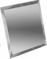 Квадратная зеркальная серебряная плитка с фацетом 10 мм 100х100 - фото, изображение товара в интернет-магазине Felicita-crimea.ru, Симферополь, Крым