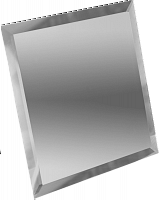 Квадратная зеркальная серебряная плитка с фацетом 10 мм 250х250 - фото, изображение товара в интернет-магазине Felicita-crimea.ru, Симферополь, Крым