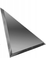 Треугольная зеркальная графитовая плитка с фацетом 10 мм 250х250мм - фото, изображение товара в интернет-магазине Felicita-crimea.ru, Симферополь, Крым