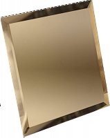 Квадратная зеркальная бронзовая плитка с фацетом 10 мм 250х250 - фото, изображение товара в интернет-магазине Felicita-crimea.ru, Симферополь, Крым