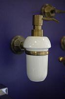 Дозатор мыла настенный, керамика Andrea Catarina CAK420  - бронза - фото, изображение товара в интернет-магазине Felicita-crimea.ru, Симферополь, Крым