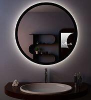 Miralls Зеркало с подсветкой в деревянной раме Simona 50x50 - фото, изображение товара в интернет-магазине Felicita-crimea.ru, Симферополь, Крым