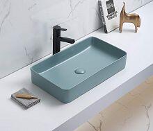 Раковина для ванной CeramaLux 78189MLG-6 Зеленый 60.5x35.5 - фото, изображение товара в интернет-магазине Felicita-crimea.ru, Симферополь, Крым