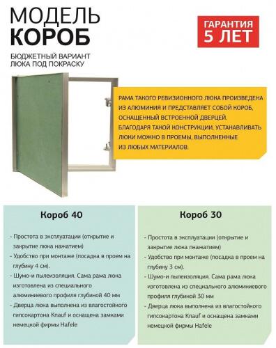 Люк под покраску короб 40