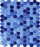 Мозаика Tonomosaic CFT 8021 синие гексагоны - фото, изображение товара в интернет-магазине Felicita-crimea.ru, Симферополь, Крым