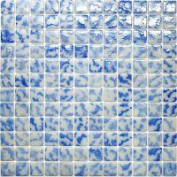 Natural Мозаика из стекла STP-BL006, стекло голубой, белый, поверхность глянцевая - фото, изображение товара в интернет-магазине Felicita-crimea.ru, Симферополь, Крым